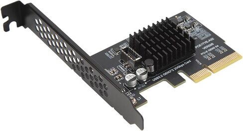PCIe to USB 3.2 Gen 2 Expansion Card, 20Gbps TypeC Port with ASM3242 Chip, Plug and Play for Desktop in Kuwait
