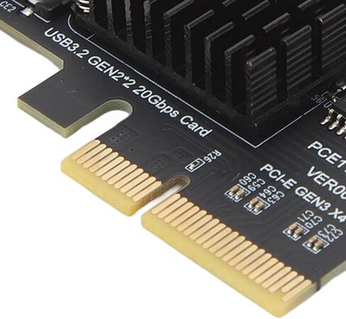 PCIe to USB 3.2 Gen 2 Expansion Card, 20Gbps TypeC Port with ASM3242 Chip, Plug and Play for Desktop in Kuwait