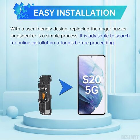 لهاتف Samsung Galaxy S20 5G استبدال مكبر الصوت بصوت عالٍ مع وحدة مكبر الصوت لنغمات الرنين واستبدال إصلاح صفارة الصوت الواضحة لهاتف Samsung s20 5g SM-G981U SM-G981U1 in Kuwait