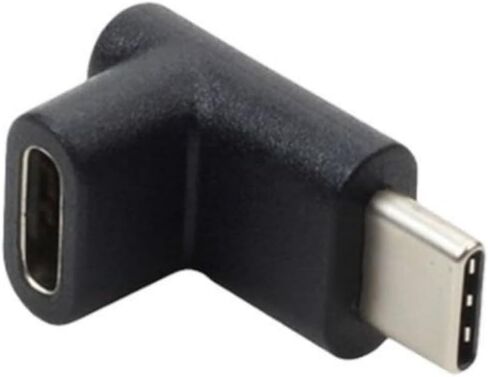 الزوايا اليمنى USB C 3.1 موصلات ذكر إلى أنثى محول USB يدعم بيانات عالية السرعة بسرعة 10 جيجابت في الثانية وشحن سريع من نوع الزوايا اليمنى محول شحن in Kuwait