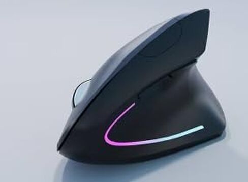 Wireless Bluetooth Ergonomic Vertical Mouse, Rechargeable Silent Slim Laptop Mouse,Portable(BT5.2+USB Receiver) LED Dual Mode Computer Mice,for Laptop,Desktop Computer,ipad Tablet,Phone,TV (Black) in Kuwait