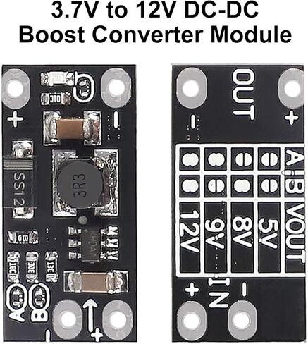 10Pcs Mini Boost Module 3.7V to 5V/8V/9V/12V Step Up Board 1.5A with LED Indicator DIY Voltage Multi-Function DC-DC Boost Converter Module 3.7V to 12V in Kuwait