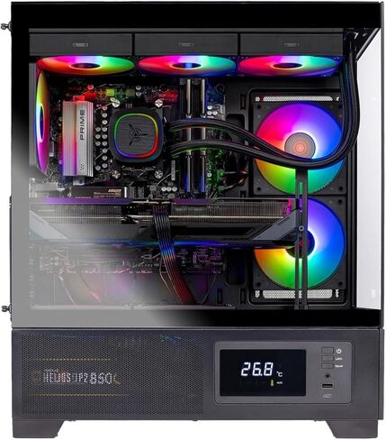 Skytech Gaming Azure 3 Plus Gaming PC, AMD Ryzen 7 7700X 4.5GHz, NVIDIA RTX 5070 12GB, 1TB Gen4 NVMe SSD, 32GB DDR5 RAM 5600, 850W Gold ATX 3 PSU, 360 ARGB AIO, Wi-Fi, Win 11, Desktop in Kuwait