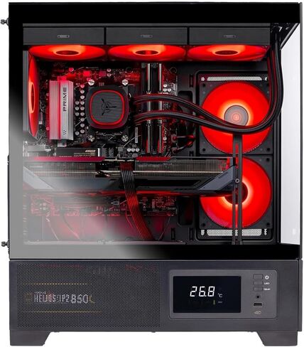 Skytech Gaming Azure 3 Plus Gaming PC, AMD Ryzen 7 7700X 4.5GHz, NVIDIA RTX 5070 12GB, 1TB Gen4 NVMe SSD, 32GB DDR5 RAM 5600, 850W Gold ATX 3 PSU, 360 ARGB AIO, Wi-Fi, Win 11, Desktop in Kuwait