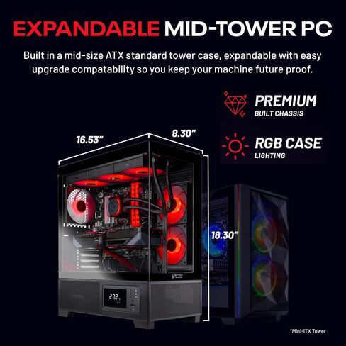 Skytech Gaming Azure 3 Plus Gaming PC, AMD Ryzen 7 7700X 4.5GHz, NVIDIA RTX 5070 12GB, 1TB Gen4 NVMe SSD, 32GB DDR5 RAM 5600, 850W Gold ATX 3 PSU, 360 ARGB AIO, Wi-Fi, Win 11, Desktop in Kuwait