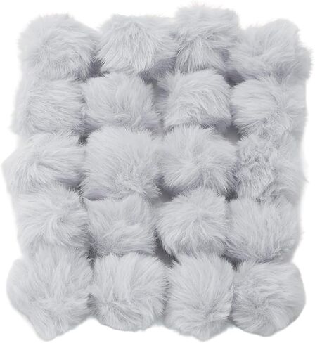كرات MIUPOO Craft Pom Pom، إكسسوار زي بومس أسود، كرات بوم بوم للفنون وديكورات الحرف اليدوية الإبداعية، أسود، 1.5 بوصة، 20 قطعة. in Kuwait