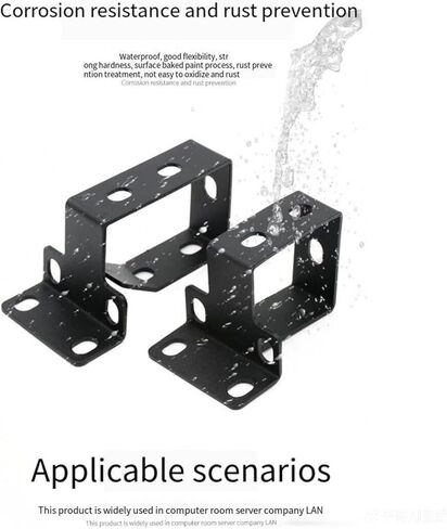 4pcs Metal Vertical Cable Manager D-Ring Hooks, for Network Server Rack Cabinet,Set Hooks for Network Patch Cables, Fiber Optic, Power Cord,netcable,Comes with 8pcs Cage Nuts & Screws,20 Cable Ties in Kuwait