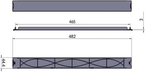 5pcs Server Rack Blanking Panel Set, 1U, 19-inch Width, for Server Network Rack Enclosure Or Cabinet in Kuwait