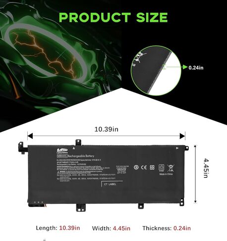 MB04XL Battery Replacement for HP Envy x360 M6/15 Series ProBook 400 G6/G7 ZBook 15u G5 Series, 3571mAh 4-Cell Rechargeable Li-ion Battery, Compatible W/HSTNN-UB6X in Kuwait