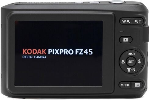 Kodak PIXPRO FZ45 16MP Digital Camera 4X Optical Zoom 27mm Wide Angle 1080P Full HD Video 2.7" LCD Camera (Red) + Padded Case + 64GB Card + Cleaning Cloth in Kuwait