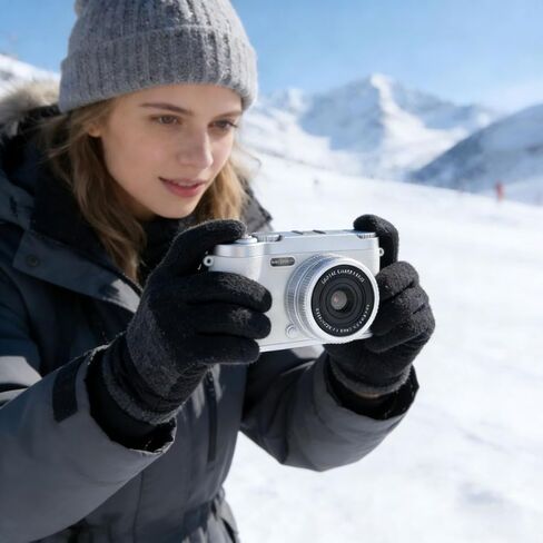 Digital Camera, UHD 4K 64MP Point and Shoot Digital Cameras with 32GB SD Card and 16X Digital Zoom Anti Shake, for Kids, Teens, Adult, Gifts -White. in Kuwait