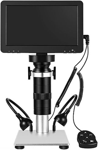 مجهر إلكتروني 1200X 1080P USB مجهر إلكتروني عالي الوضوح 7 بوصة شاشة LCD كبيرة، DM9S in Kuwait