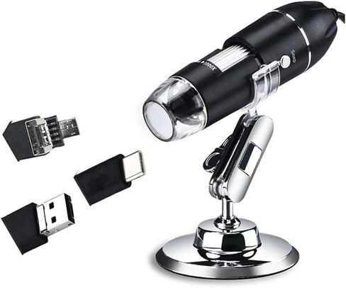 مجهر إلكتروني 1200X 1080P USB مجهر إلكتروني عالي الوضوح 7 بوصة شاشة LCD كبيرة، DM9S in Kuwait