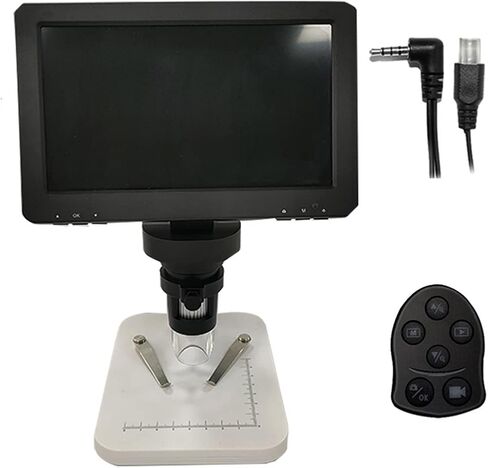مجهر إلكتروني 1200X 1080P USB مجهر إلكتروني عالي الوضوح 7 بوصة شاشة LCD كبيرة، DM9S in Kuwait