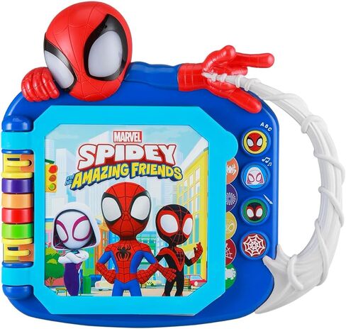 eKids Spidey and His Amazing Friends Book, Toddler Toys with Built-in Preschool Learning Games, Educational Toys for Fans of Spiderman Toys and Gifts in Saudi Arabia
