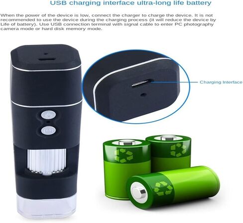 Handheld 1000X Microscope 1080P for Microscope Mobile Phone Computer Repair with Bracket Microscope in Kuwait
