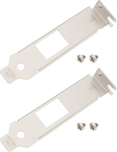 2Pcs Half Height PCI Bracket Computer Case Bracket with Srews 8cm Compatible with Intel X540-T1 X550-T1 X520-T1 in Kuwait