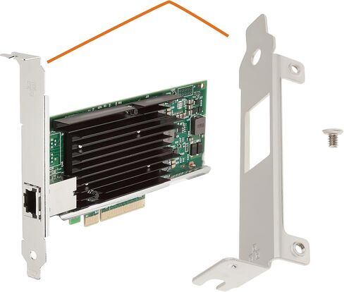 2Pcs Half Height PCI Bracket Computer Case Bracket with Srews 8cm Compatible with Intel X540-T1 X550-T1 X520-T1 in Kuwait