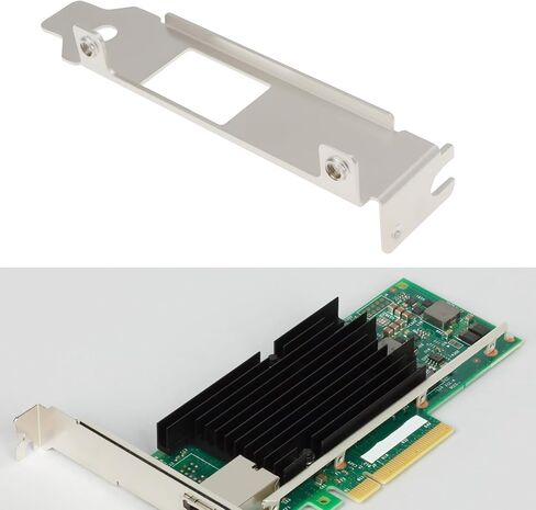 2Pcs Half Height PCI Bracket Computer Case Bracket with Srews 8cm Compatible with Intel X540-T1 X550-T1 X520-T1 in Kuwait