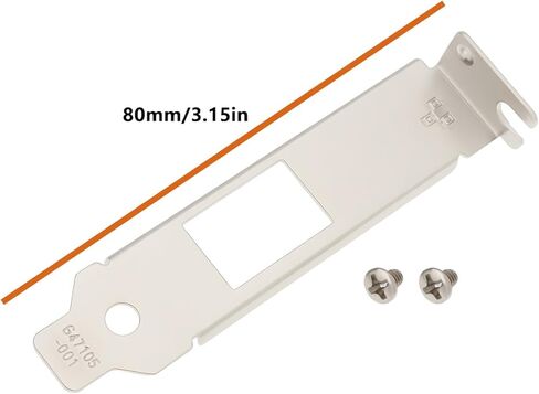 2Pcs Half Height PCI Bracket Computer Case Bracket with Srews 8cm Compatible with Intel X540-T1 X550-T1 X520-T1 in Kuwait