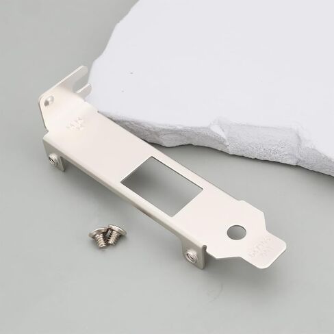 2Pcs Half Height PCI Bracket Computer Case Bracket with Srews 8cm Compatible with Intel X540-T1 X550-T1 X520-T1 in Kuwait