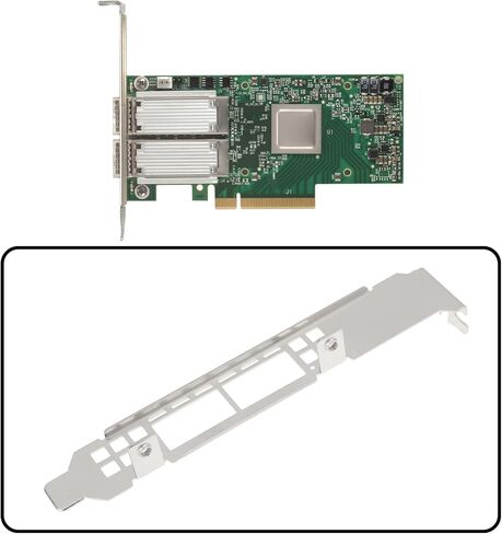 OTOTEC 2 قطعة بطاقة الشبكة كاملة الارتفاع بين قوسين مع مسامير متوافقة مع Mellanox MCX653106A CX653106A Connectx-6 in Kuwait