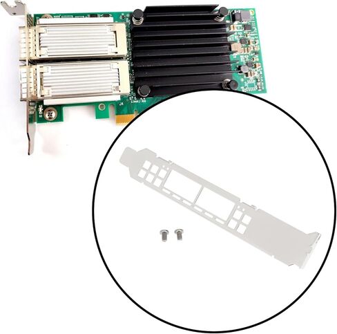 OTOTEC 2 قطعة بطاقة الشبكة كاملة الارتفاع بين قوسين مع مسامير متوافقة مع Mellanox MCX653106A CX653106A Connectx-6 in Kuwait