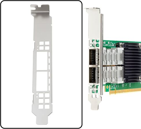 OTOTEC 2 قطعة بطاقة الشبكة كاملة الارتفاع بين قوسين مع مسامير متوافقة مع Mellanox MCX653106A CX653106A Connectx-6 in Kuwait