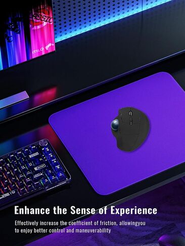 شريط قبضة مضاد للانزلاق للفأرة اللاسلكية Logitech Ergo M575S/M575، مجموعة ملصقات جلد الفأر رفيعة للغاية وممتصة للعرق، قبضة قابلة للغسل وإعادة الاستخدام وغير قابلة للانزلاق للتحكم في ألعاب الرياضات الإلكترونية، نسيج من جلد الغزال الأسود in Kuwait