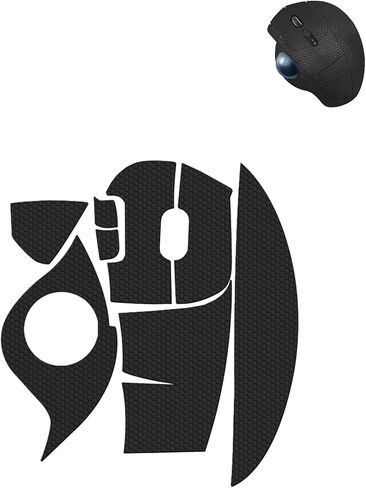 Anti-Slip Grip Tape for Logitech Ergo M575S/M575 Wireless Mouse,Ultra-Thin Sweat-Absorbing Mouse Skin Sticker Set,Washable Reusable Non-Slip Grip for Esports Gaming Control,Soccer Ball Pattern in Kuwait