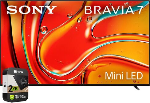 تلفزيون Sony K85XR70 BRAVIA 7 85 بوصة 4K HDR Smart QLED Mini-LED TV 2024 مع حزمة حماية محسنة CPS لمدة عامين in Kuwait