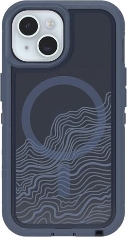 حافظة OtterBox iPhone 17e و16e و15 و14 و13 Defender Pro Series XT - أزرق Offgrid - حافظة iPhone رفيعة وواقية، طبقة مزدوجة، حافظة iPhone ممتصة للصدمات in Kuwait