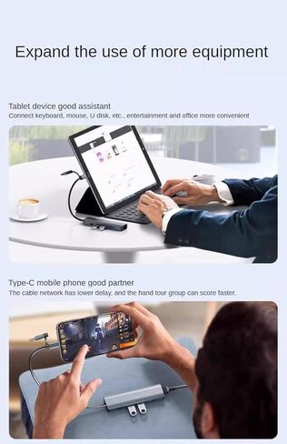 6-in-2 USB 3.2 Hub Docking Station, 3 USB 3.2 Ports, Gigabit Ethernet, USB-C Power Delivery, USB-C 3.2,1000Mbps LAN RJ45, Aluminum Alloy,Add interfaces to Computers, Tablets and Mobile Phones in Kuwait