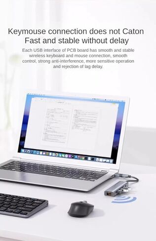 6-in-2 USB 3.2 Hub Docking Station, 3 USB 3.2 Ports, Gigabit Ethernet, USB-C Power Delivery, USB-C 3.2,1000Mbps LAN RJ45, Aluminum Alloy,Add interfaces to Computers, Tablets and Mobile Phones in Kuwait