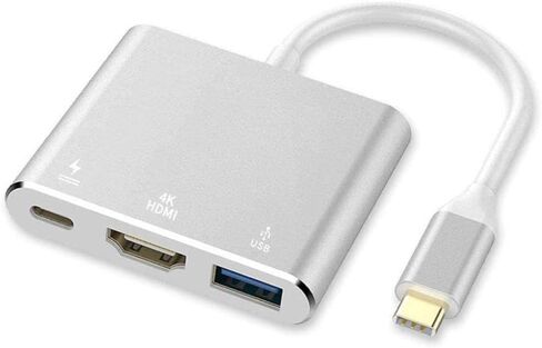 محول USB C إلى 4K HDMI محول PD HDTV متوافق مع iPhone 16/Plus/Pro/Pro Max، ومنفذ شاحن TV Video Hub Type-C محول جهاز عرض in Kuwait