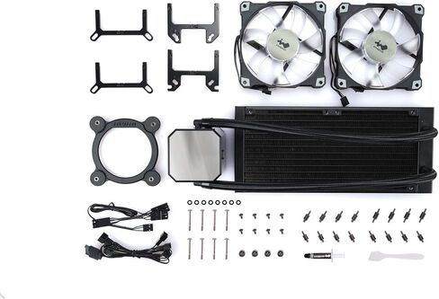 IN WIN SR24 240mm AIO Twin Turbine Liquid CPU Radiator Cooler (IW-LC-SR24) in Kuwait
