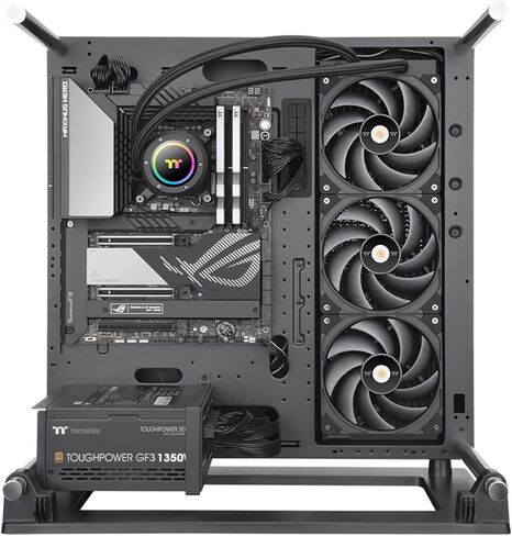 Thermaltake TOUGHLIQUID 420 EX Pro ARGB Sync All-in-One CPU Liquid Cooler/Fan 140 * 3/PWM 500~2000/Waterblocak MB Sync only/Black/CL-W401-PL14BL-A in Kuwait