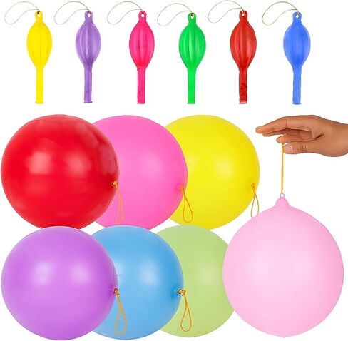 Giraffe 35 Pack 18" Large Thick Latex Neon Rubber Punch Balloons for Kids in Kuwait
