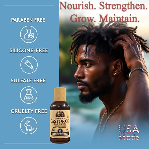 Okay Men Castor Oil Beard and Hair Pomade in Saudi Arabia
