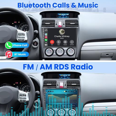 8Core Upgrade Car Radio for Subaru Forester WRX Impreza 2014-2015: 9 Inch HD Touchscreen Stereo with Wireless CarPlay Android Auto GPS Bluetooth Wi-Fi SWC FM RDS Backup Camera in Kuwait