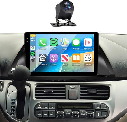 4G+128G Car Stereo Radio for Honda Odyssey 2005-2010 with 5GWiFi/Android 15/Wireless Carplay Android Auto,10.1" Incell Touch Screen,GPS/EQ DSP/Bluetooth5.0/SWC/AHD Backup Camera in Kuwait