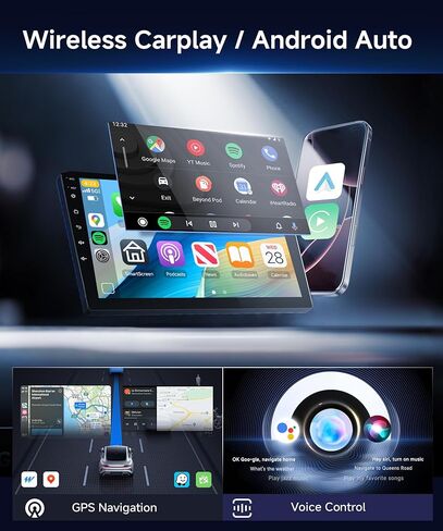 4G+128G Car Stereo Radio for Honda Odyssey 2005-2010 with 5GWiFi/Android 15/Wireless Carplay Android Auto,10.1" Incell Touch Screen,GPS/EQ DSP/Bluetooth5.0/SWC/AHD Backup Camera in Kuwait