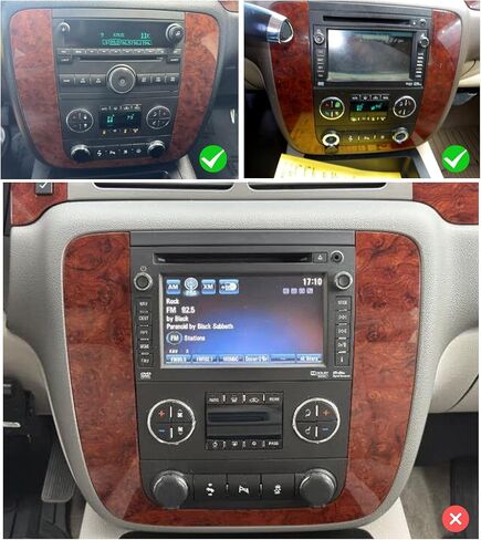 Android 14 Double Din Car Stereo Radio for Chevrolet Tahoe/Suburban/Silverado LTZ 2007-2012,9" Touchscreen Carplay Android Auto GPS WiFi Bluetooth RDS DSP SWC Mirrorlink Mic Backup Camera in Kuwait