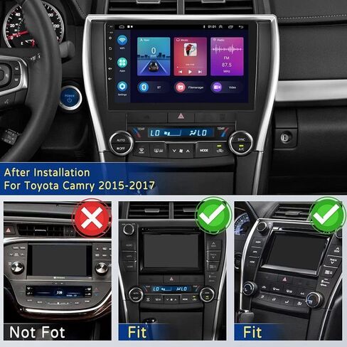 Android 13.0 Double Din Car Stereo Radio Player for Toyot-a Camry 2015-2017 10 Inch HD Touch Screen Car Audio Receiver with GPS Navigation Bluetooth Head Unit Supports Backup Camera(2G+32G) in Kuwait