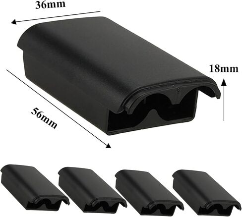 5 Pack Battery Pack Cover for Xbox 360 Wireless Controller, Replacement Battery Pack Cover Shell Case for Xbox360 (Black) in Kuwait