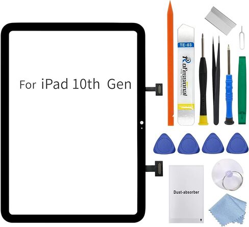 for iPad 10 2022 / for iPad (A16) 2025 Screen Replacement Digitizer Touch Glass, fit 10.9 inch and 11-inch, for iPad 10th/11th Gen A2696 A2757 A2777 A3354 A3355, Full Repair Kit in Kuwait