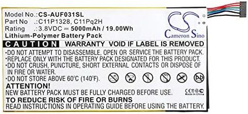 Cameron Sino Battery for K010, Pad Transformer Pad TF103CG, Transformer Pad TF103CX, Transformer Pad TF103CX-1A010A, Transformer Pad TF103CX-1B013A PN: 0B200-00980000M, C11P1328, C11Pq2H 5000mAh in Kuwait
