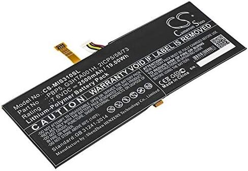 Cameron Sino Battery for Microsoft SurfaceBook with Performance b PN:Microsoft 2ICP5/58/73, PBP5 2500mAh / 19.00Wh in Kuwait