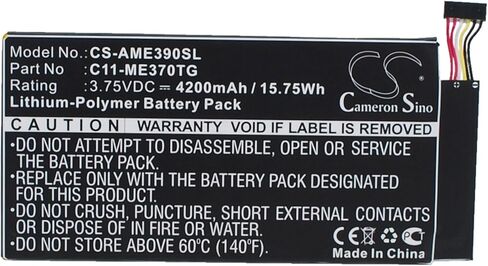 بطارية كاميرون سينو لـ ME370TG PN: C11-ME370TG 4200mAh / 15.75Wh in Kuwait