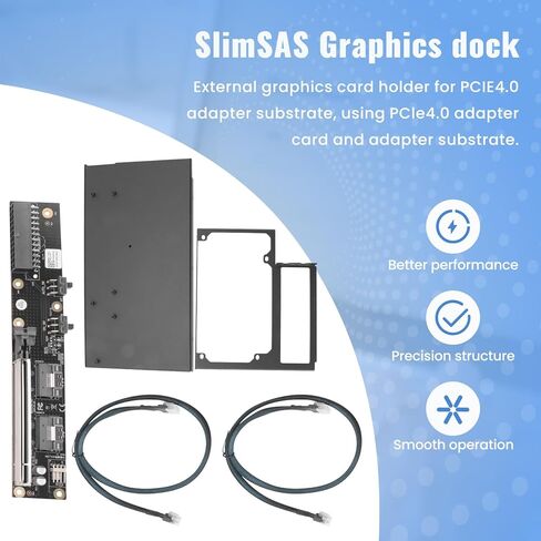 OcuLink/SlimSAS Graphics Dock W/Bracket External Graphics Card GDS1-SFX Power Supply PCIE4.0 X16 Graphics Dock Bracket in Kuwait
